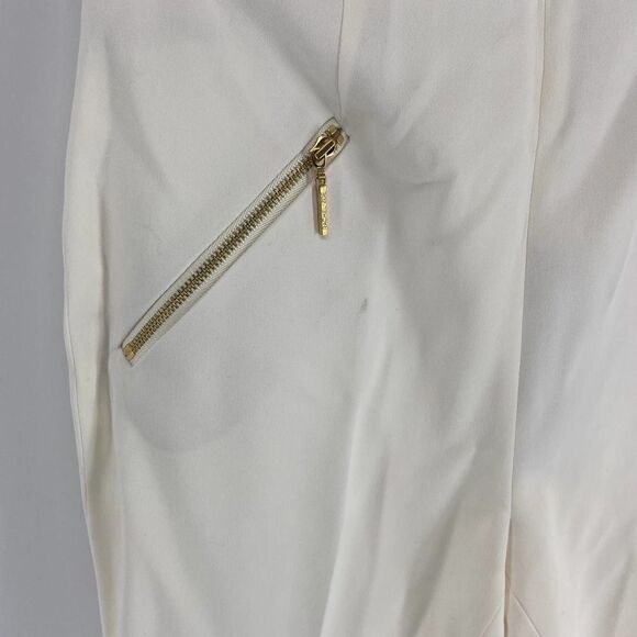 Rachel Zoe Sidney White gold Zip pocket Wool Pants NWT Womens 00 - Picture 3 of 7